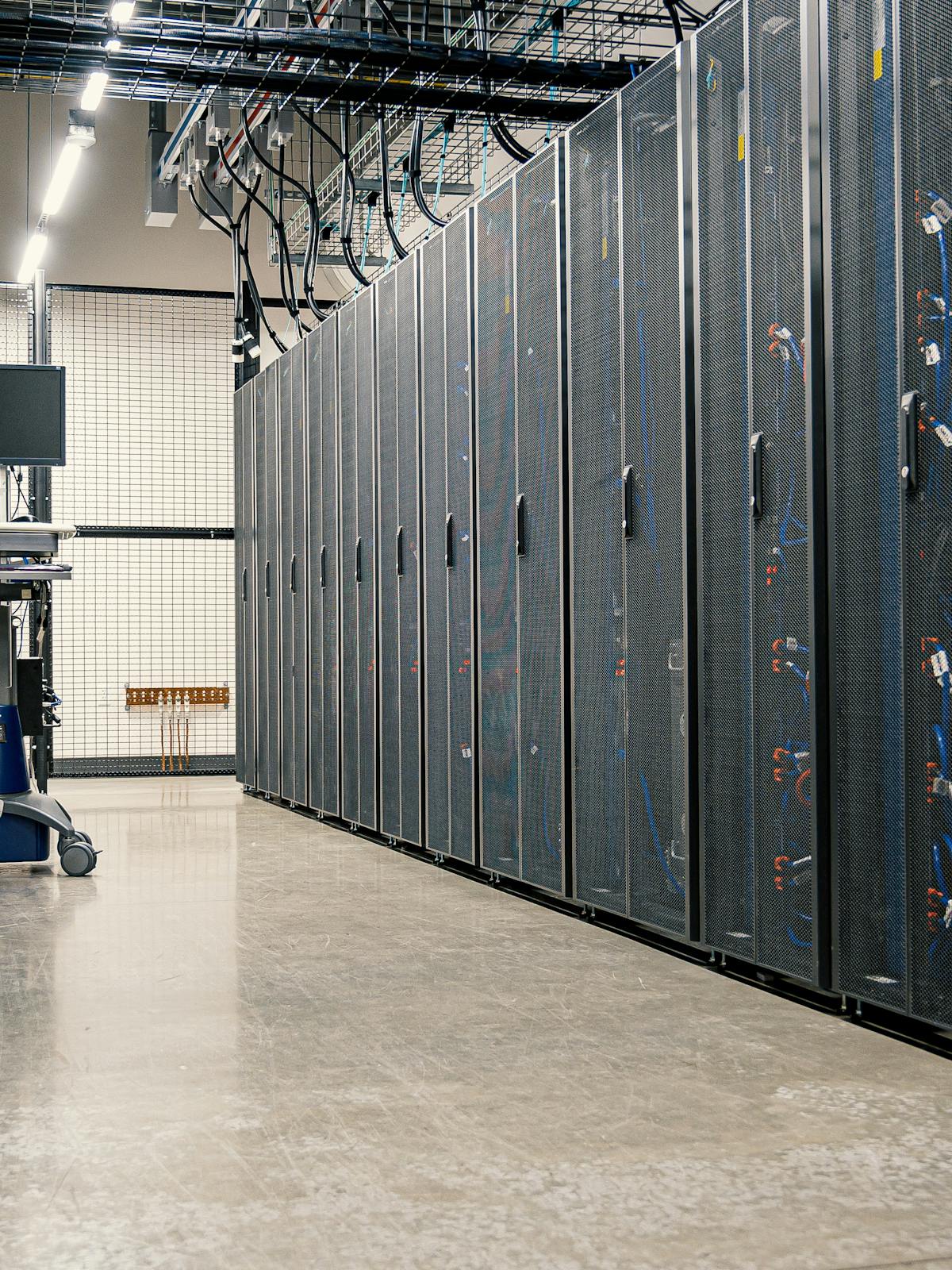 Server racks and healthcare infrastructure systems